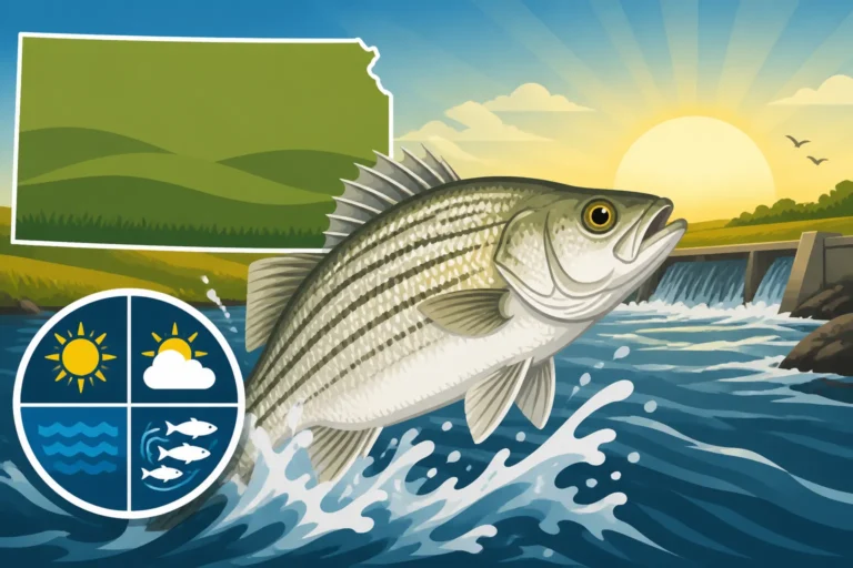 White Bass River Run Timing in Kansas