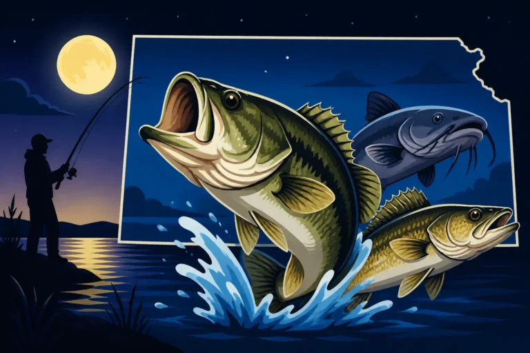 Fish That Bite Best at Night in Kansas