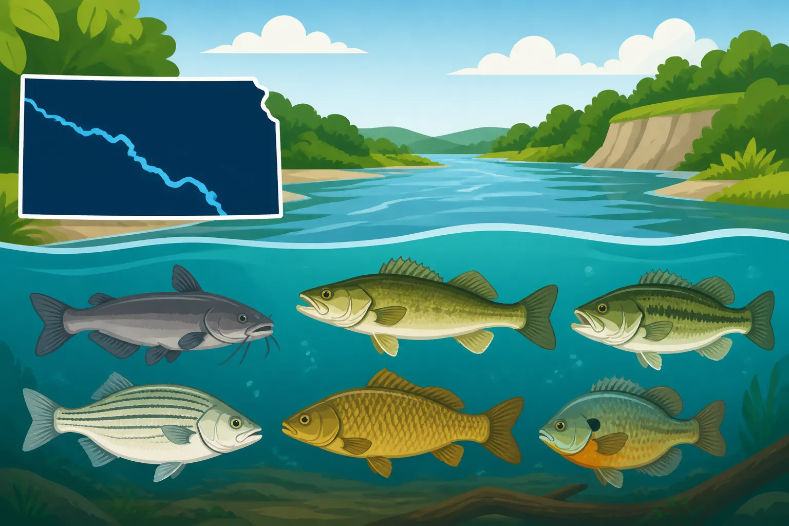 Fish Species in the Kansas River