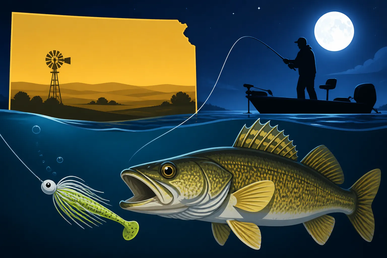 How to Fish a Jig for Walleye at Night