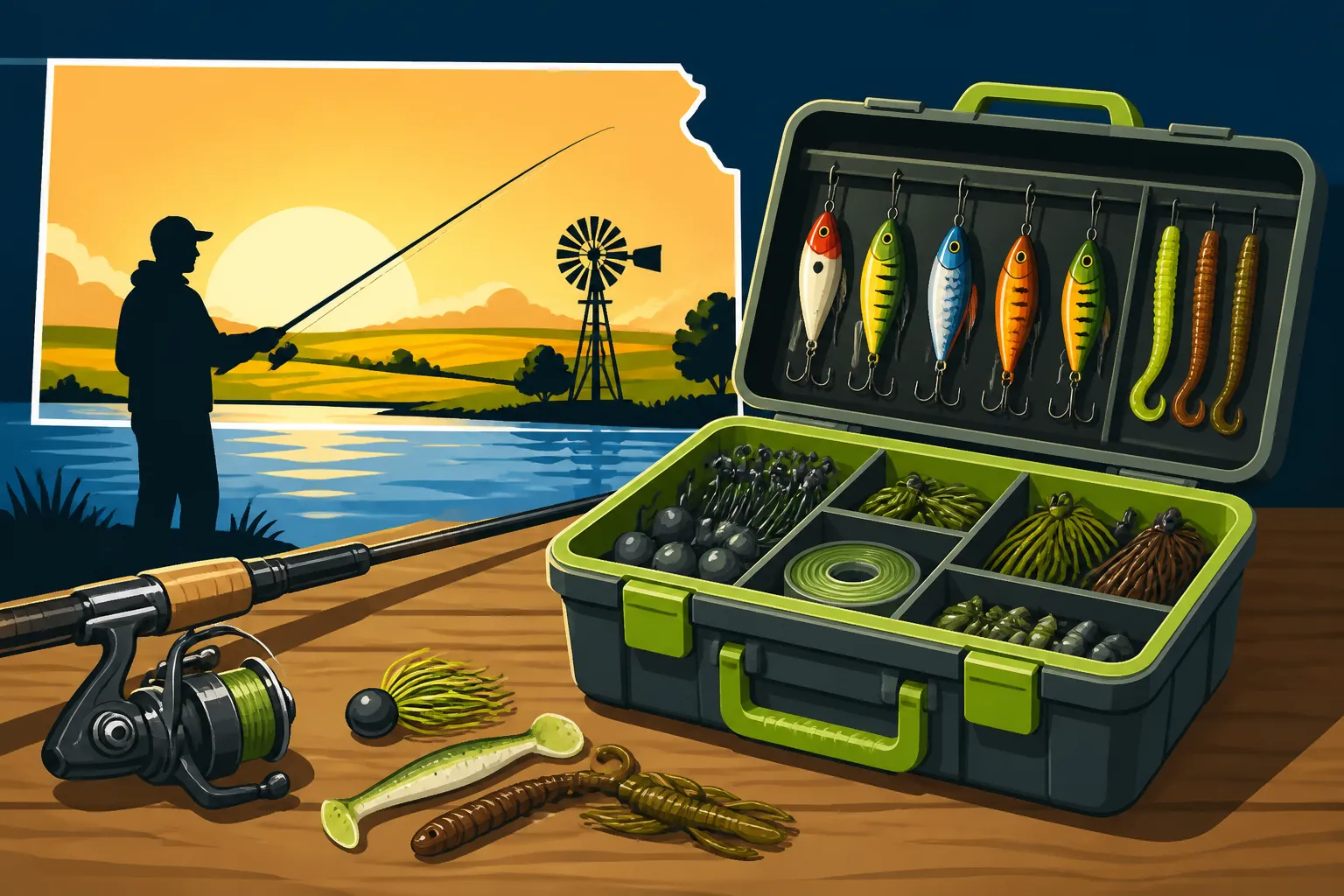 Best Tackle Box Setup for Kansas Anglers