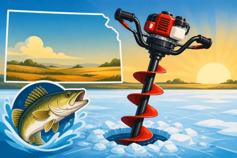 Best Ice Fishing Auger for Kansas Lakes