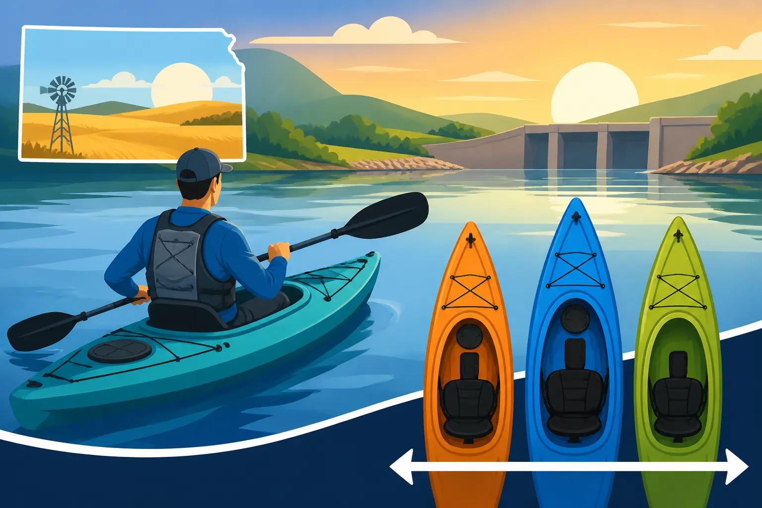 Best Kayak Length for Reservoirs