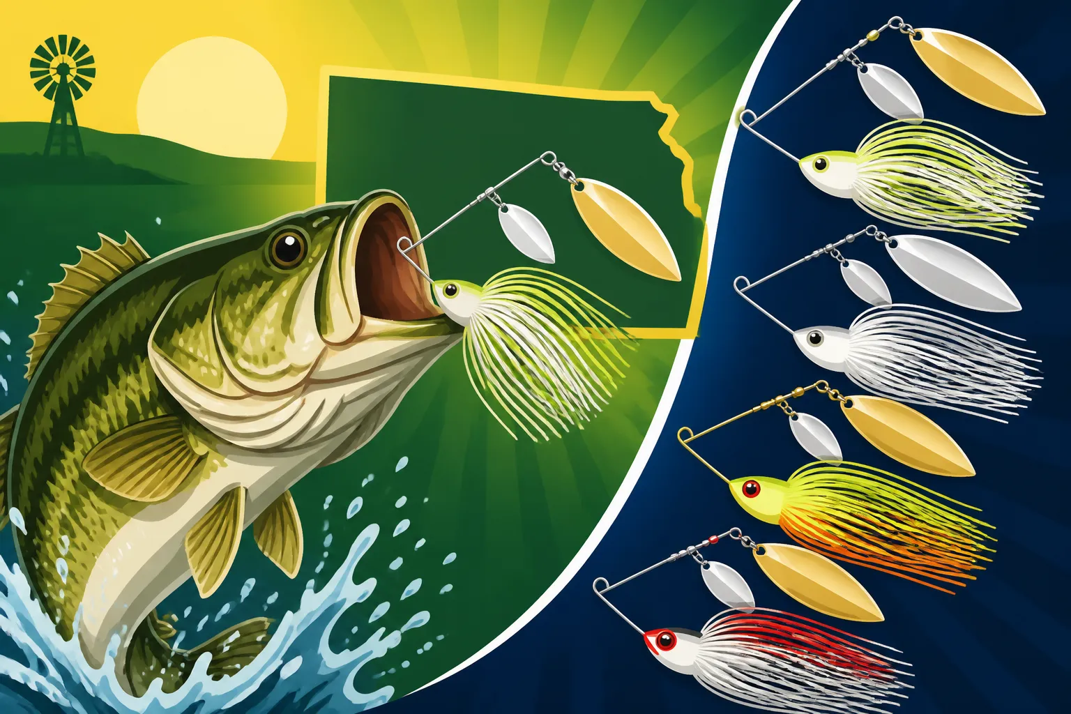 Best Spinnerbait Colors for Bass