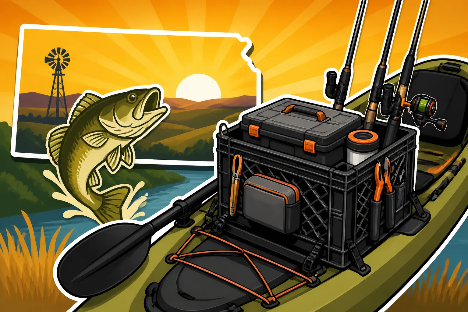 Best Kayak Fishing Crate Setup