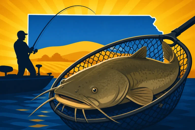 Best Landing Net Size for Trophy Flathead Catfish