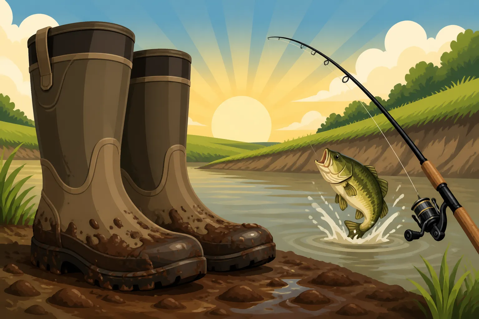 Best Boots for Muddy Kansas Bank Fishing