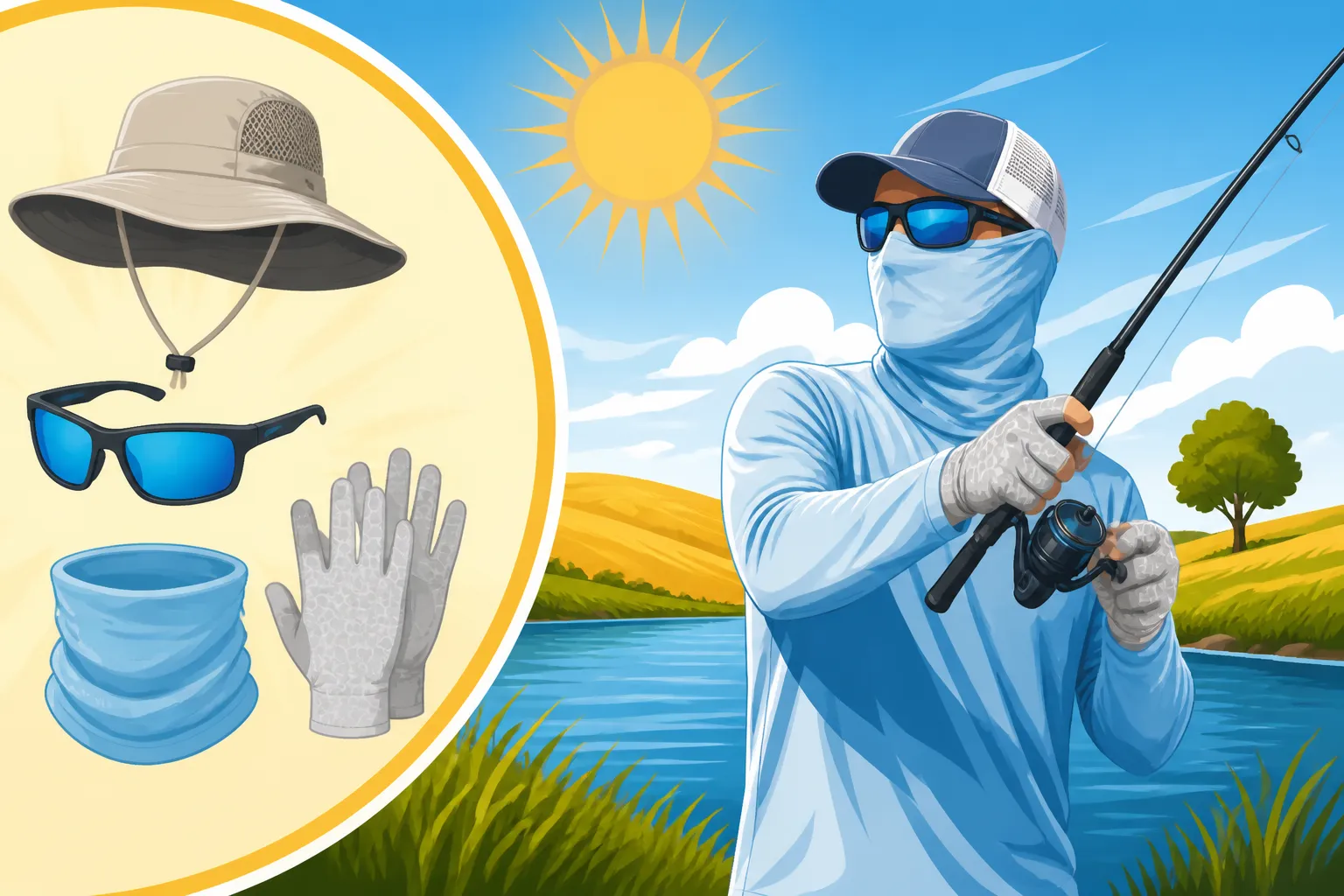 Best Sun Gear for Summer Fishing in Kansas