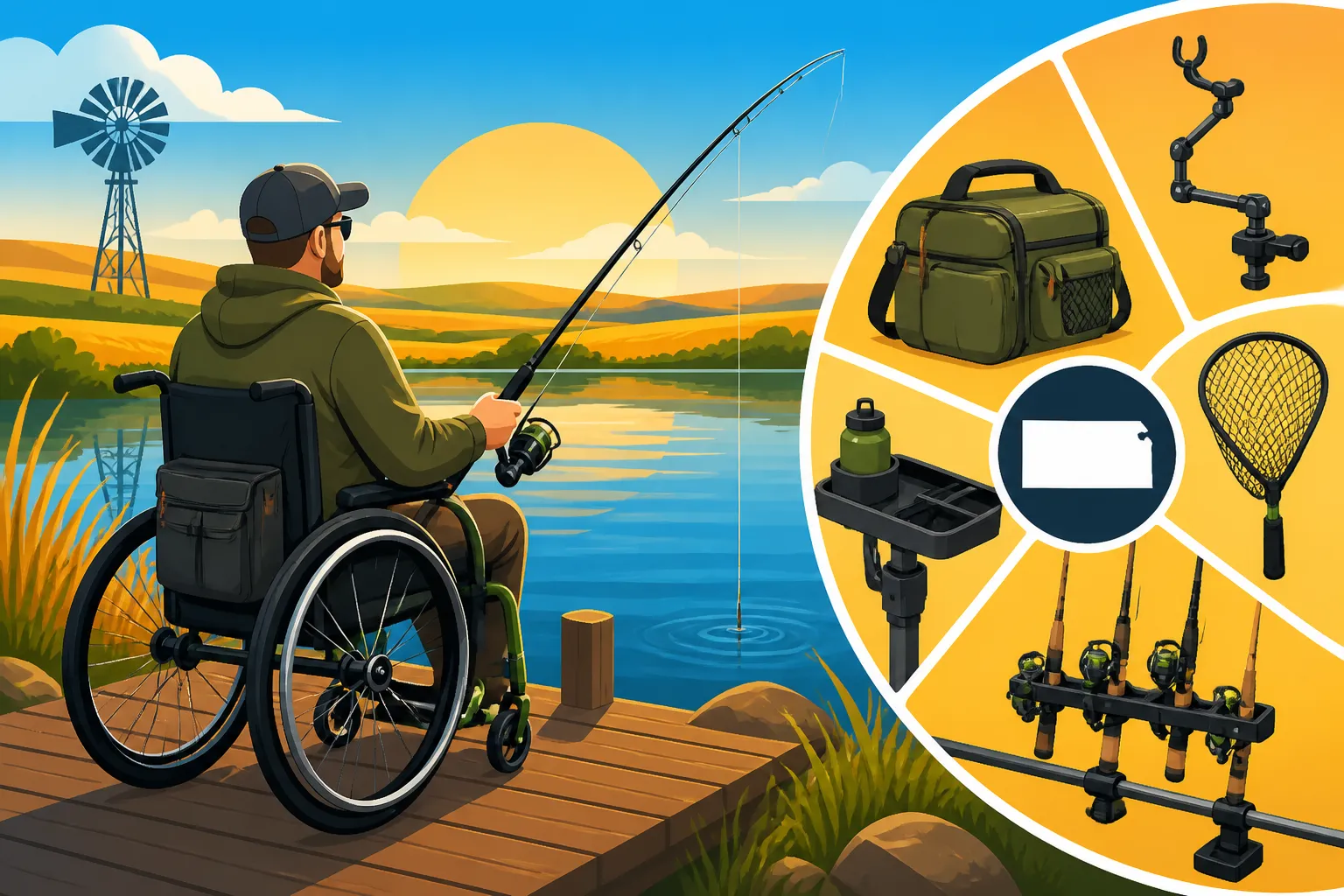 Best Gear for Wheelchair Anglers in Kansas