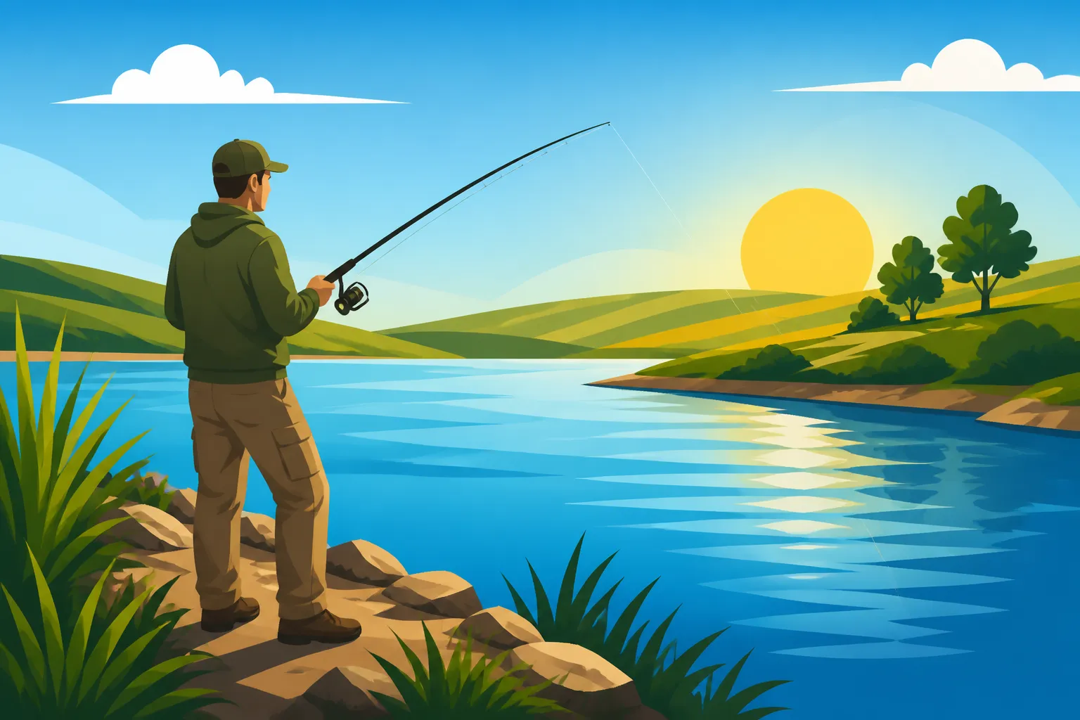 How to Fish From Shore at a Kansas Reservoir