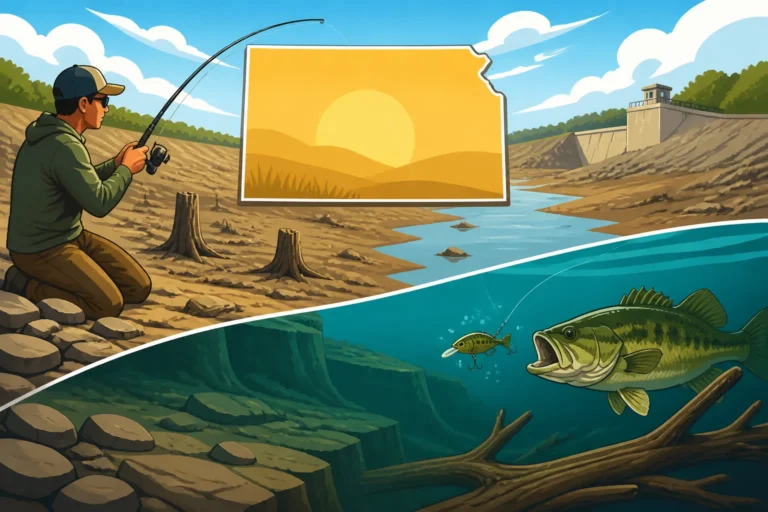 How to Catch Fish in a Reservoir During Drawdown