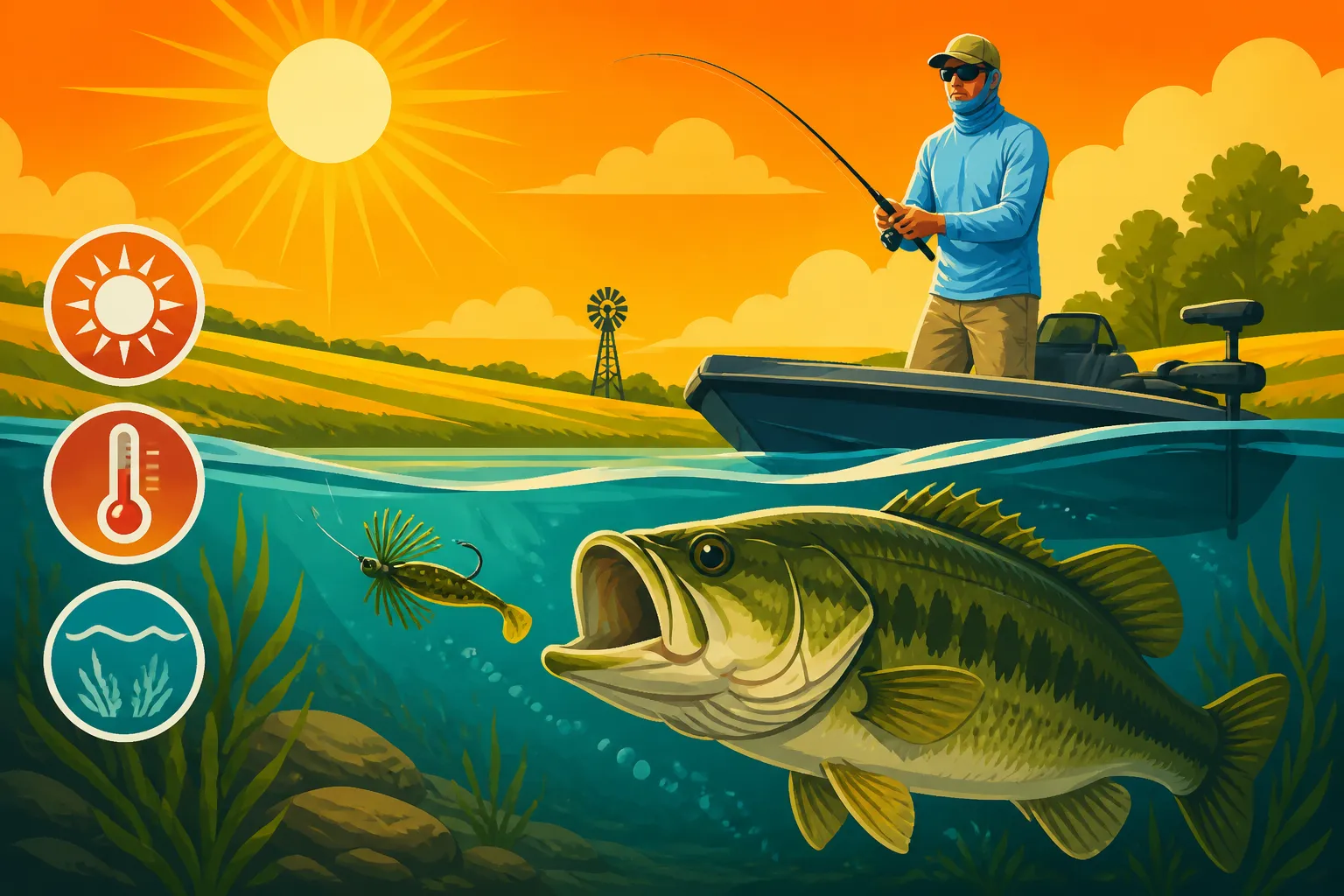 How to Catch Fish in Hot Summer Water in Kansas
