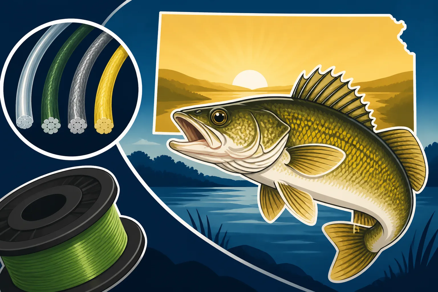 Best Line Weight for Kansas Walleye