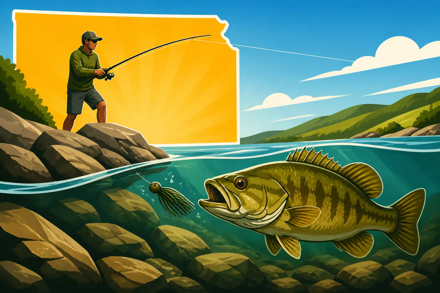 How to Fish Rocky Points for Smallmouth Bass