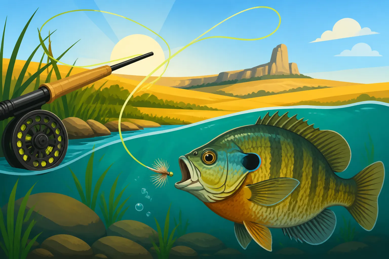 How to Catch Bluegill on a Fly Rod
