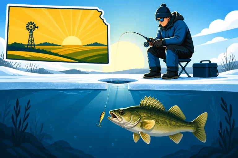 How to Catch Fish Under the Ice in Kansas