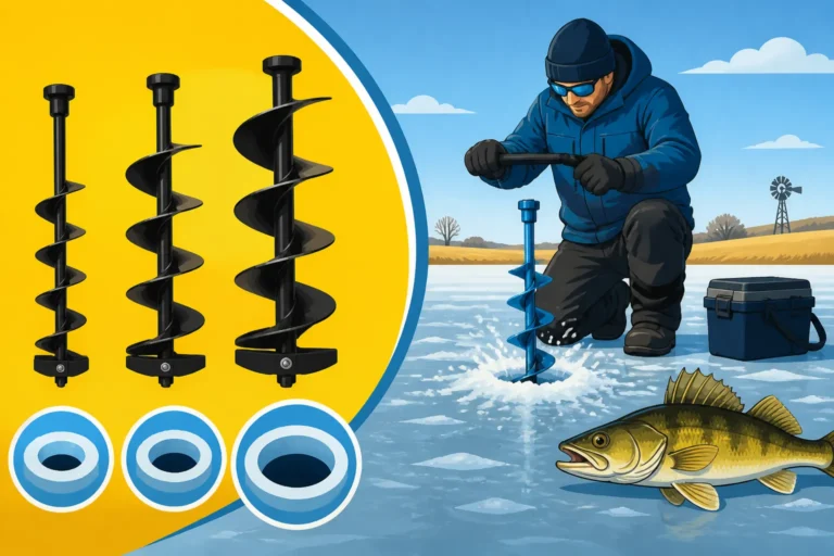 Best Auger Size for Kansas Ice Fishing