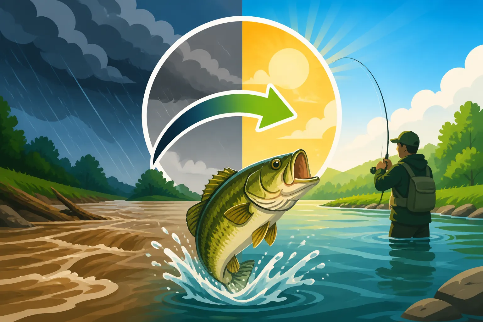 Best Time to Fish a Kansas River After Rain