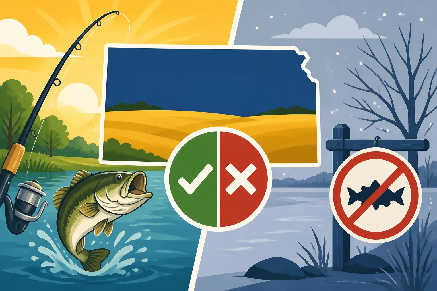 Does Kansas Fishing Season Ever Close?