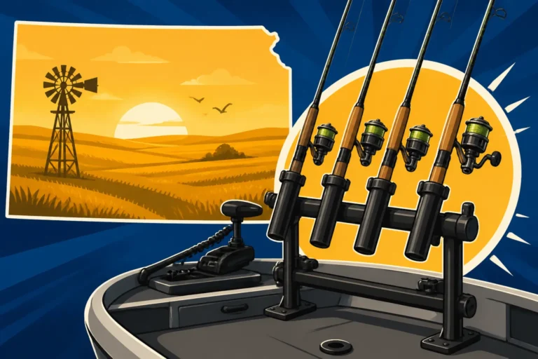 Best Multi-Rod Rack for a Kansas Boat