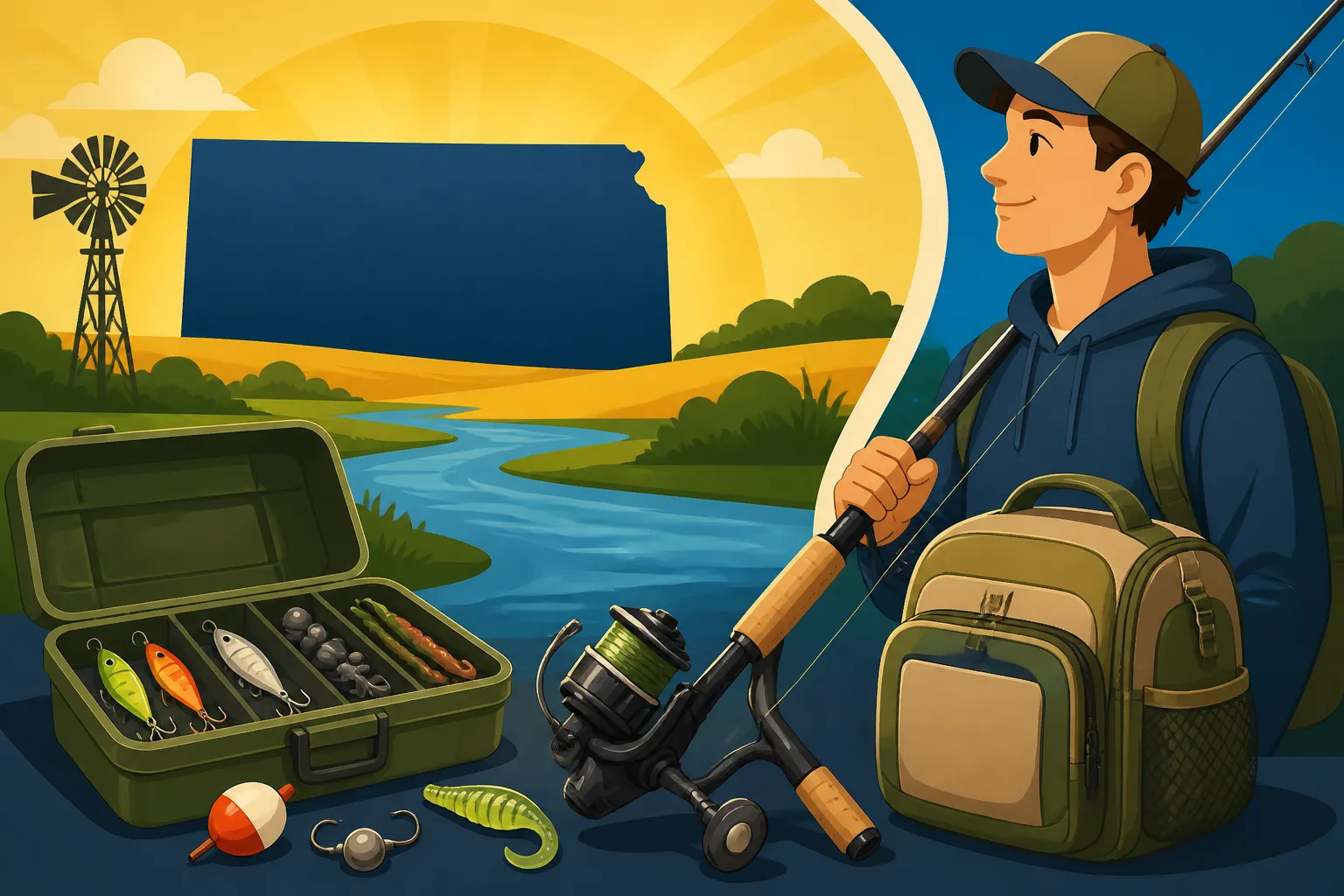 Best Overall Gear Setup for a Kansas Beginner Angler