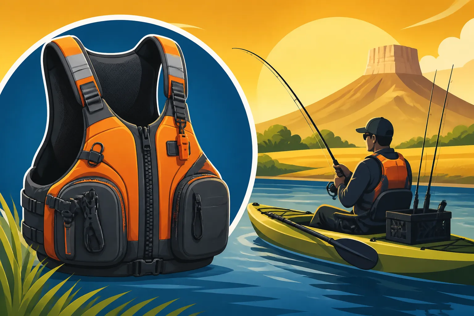 Best PFD for Kayak Fishing in Kansas